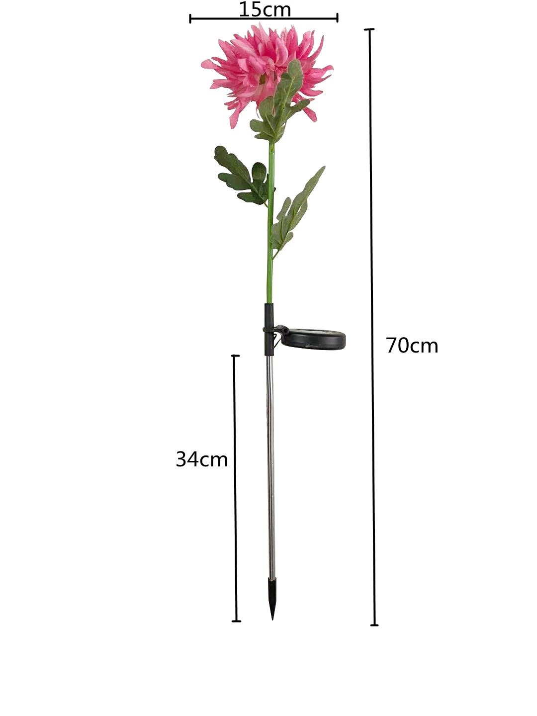 Solar-Powered LED Flower Garden Lights - Waterproof Decorative Pathway Lamps