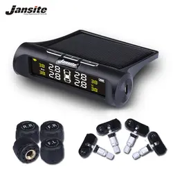 Jansite умный автомобиль TPMS система мониторинга давления в шинах солнечная мощность цифровой ЖК-дисплей автоматическая система охранной