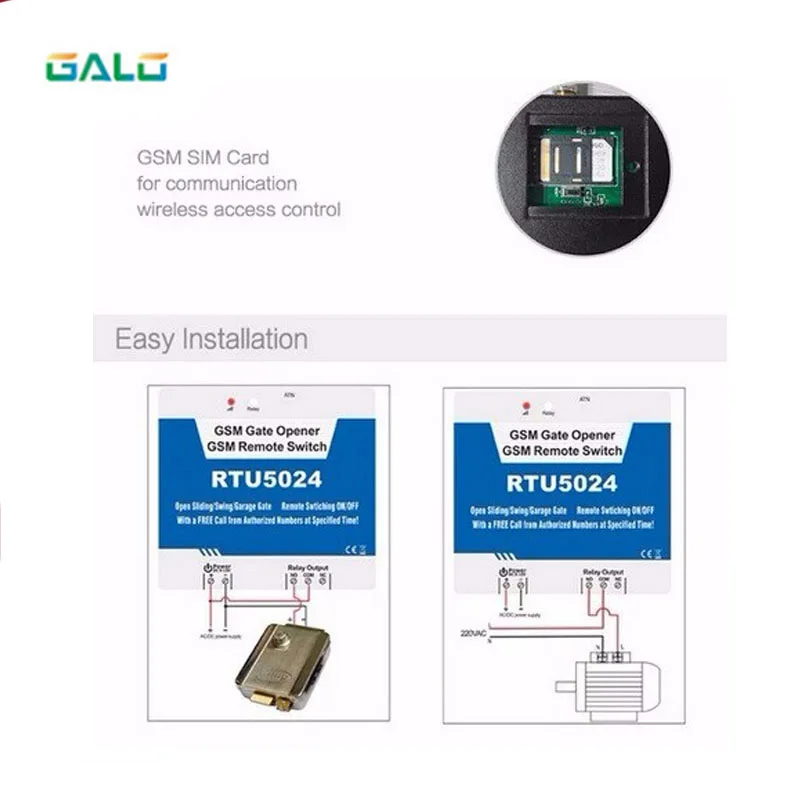 200 пользователей RTU5024 GSM гаражные качели раздвижные ворота открывания двери реле дистанционного управления доступом беспроводной дверной Открыватель