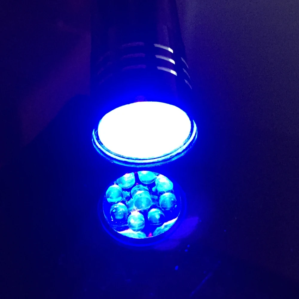 UV Flashlight 365nm 395nm LED Ultraviolet Lamp 1Pcs