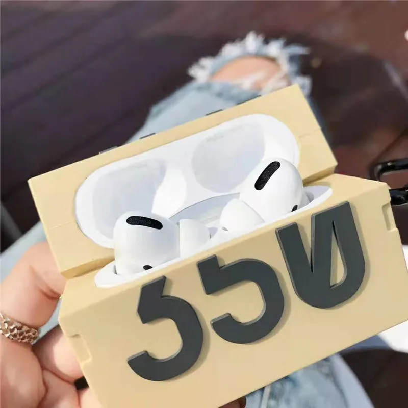 Уличный тренд 350 для Apple Airpods pro Чехол 3D силиконовый чехол s для AirPod pro Чехол для наушников Air pods Pro 3 Чехол Коробка