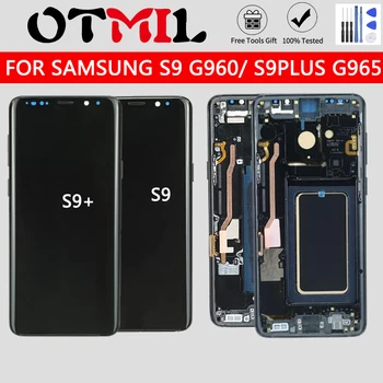 

LCD For SAMSUNG ORIGINAL AMOLED Replacement for SAMSUNG Galaxy S9 s9+ LCD with Frame Touch Screen G960 G965 display Digitizer