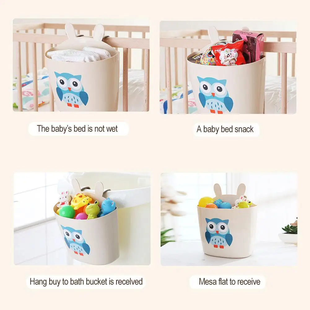 Crib Hanging Bag Bedside Storage Bag Hanging Basket Children Multifunctional Diaper Storage Bag Washable Bed Storage