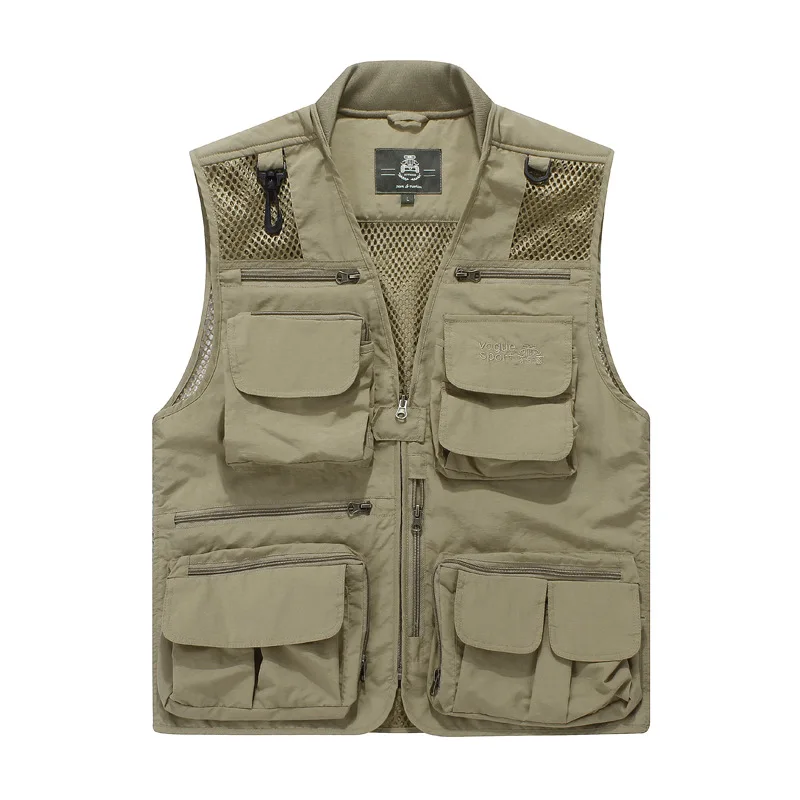 

Hiking Vests Sunscreen Breathable Fast Dry Mesh Travel Photography Clip Men's Casual Outdoor Riding Team Fishing Vests Q