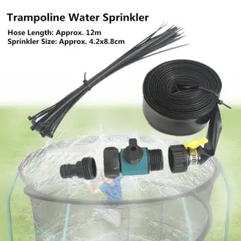 

12m Outdoor Garden Trampoline Sprinkler Kids Pet Summer Water Game Spraying Cleaning Kit Tool