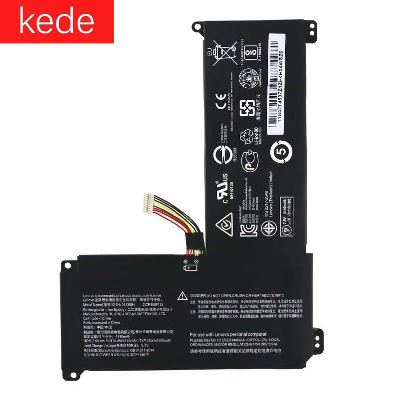 Kede Оригинальная батарея 0813004 для ноутбука серии 110S-11IBR 5B10M53616 NE116BW2