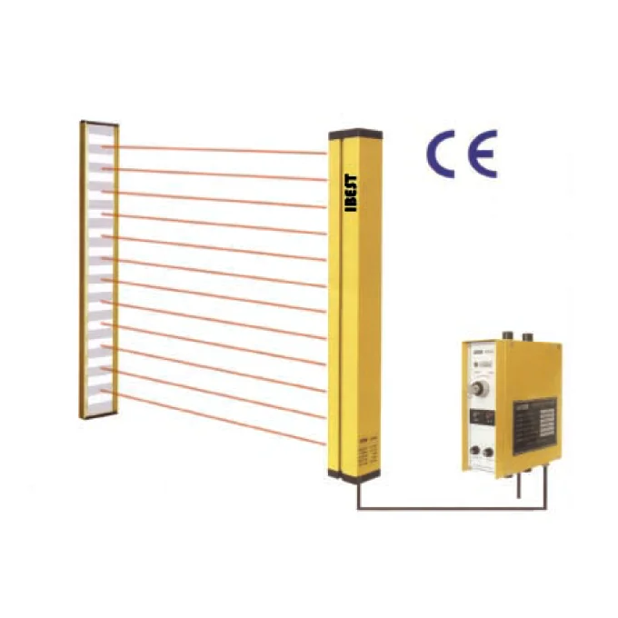 

STF 3M Retro Reflective Reflector Type Safety Light Curtain Barrier Sensor 24Vdc/110V/220V AC/Relay NPN PNP Output (IBEST)