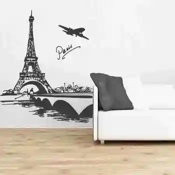 

Eiffel Tower Decal Wall Sticker Car Decal Vinyl Stickers Decor Mural Art Home Decoration Landmark Skyline Paris Wall Decal