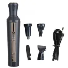 Многофункциональная 4 в 1 электрическая машинка для стрижки волос триммер для бороды бритва для волос в носу 220-240 в EU Plug триммер для носа и ушей