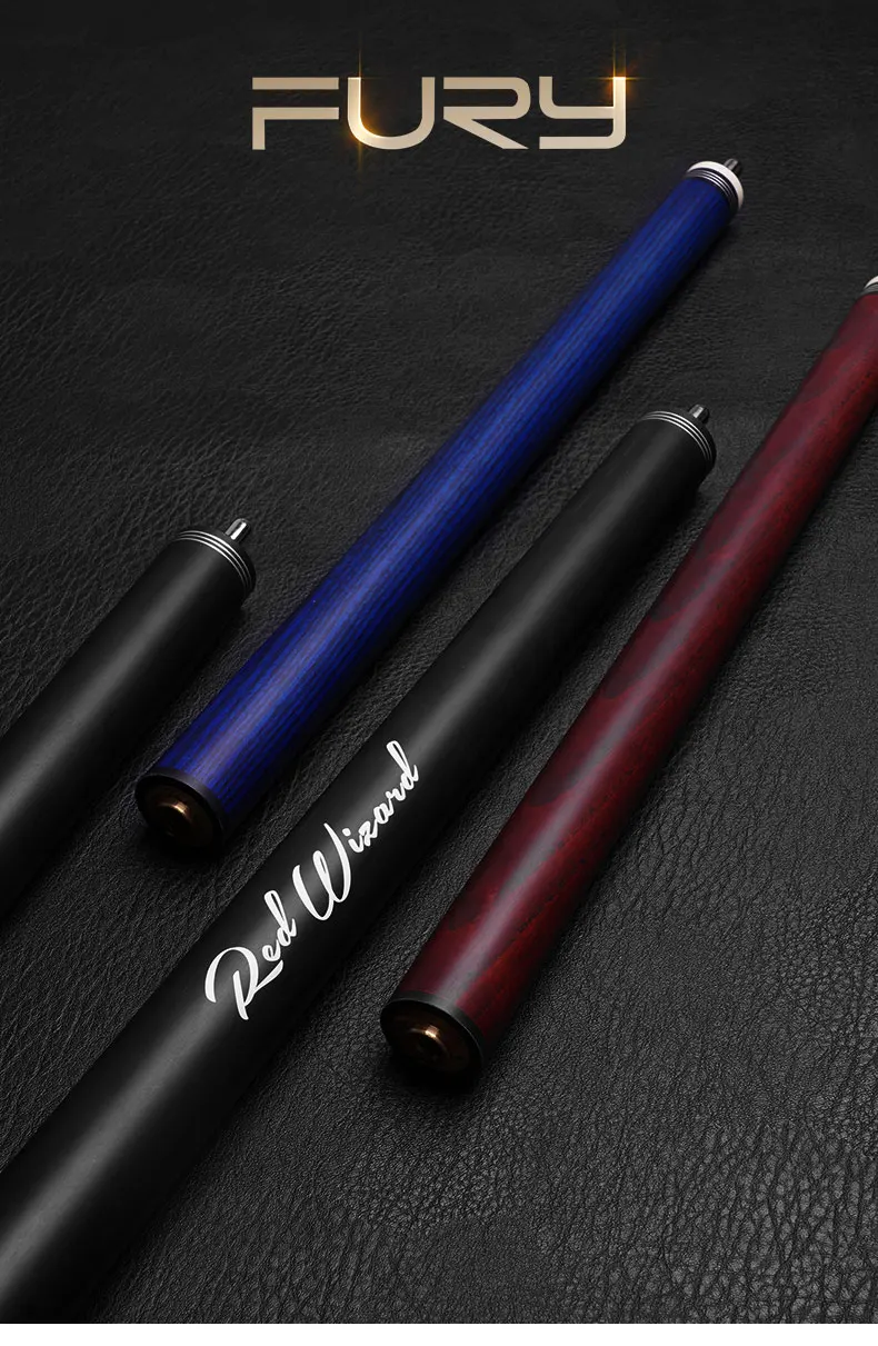 Fury Wizard Punch Pool Cue Break Jump Cue Billiard Stick Maple Shaft Professional Taco De Billar Uni-Lock Joint 4 Colour Butt