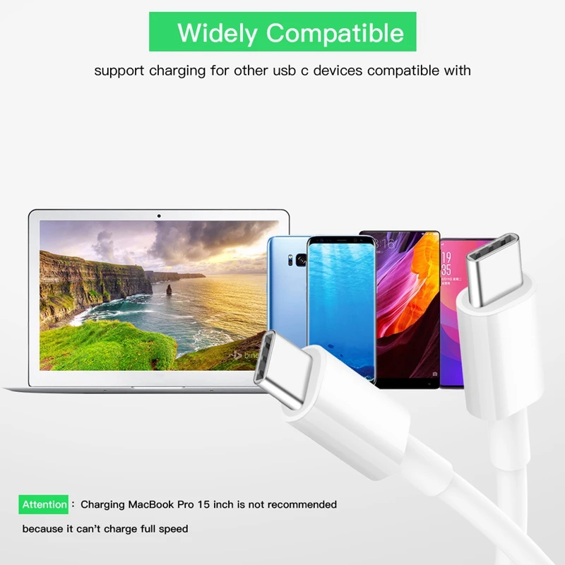 3A type C Мужской к usb-вилке C к usb-c кабель Pd Быстрая зарядка для samsung S9 huawei Xiaomi MacBook Usb 3,1 зарядное устройство для синхронизации данных