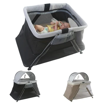 

High Quality Baby Crib Portable Folding Kids Hammock Mosquito Net Comfortable Newborns Cradle Playpen Bed Luxury Infant Nest