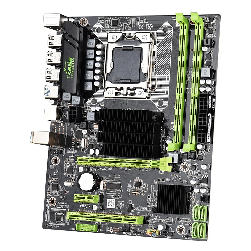 HOT-JINGSHA X58 LGA-1366 материнская плата 2 канала DDR3 32G кода коррекции ошибок Оперативная память USB3.0 SATA3.0 Поддержка Intel Ксеон X5670 X5675 X5650 X5680 X5570