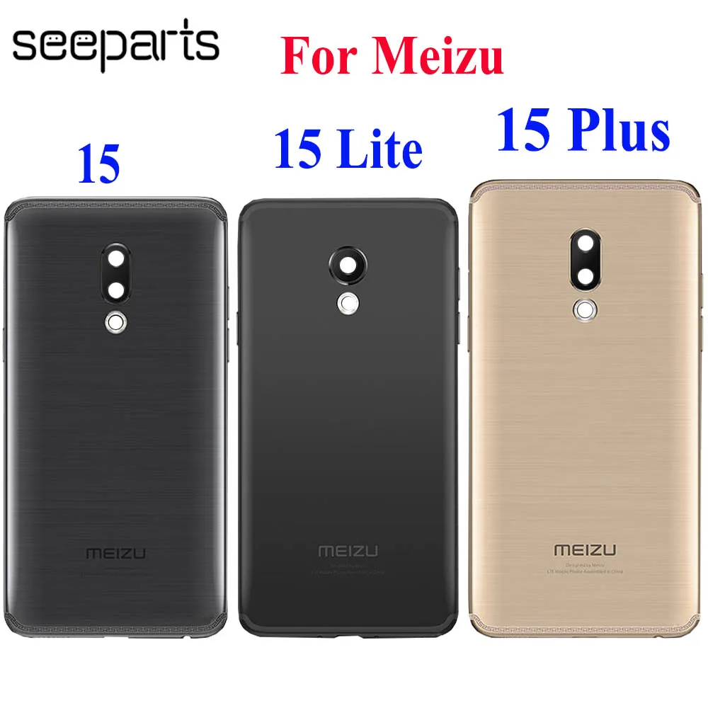 Новинка 100% Крышка батарейного отсека для Meizu 15 Plus задняя крышка корпуса Lite с