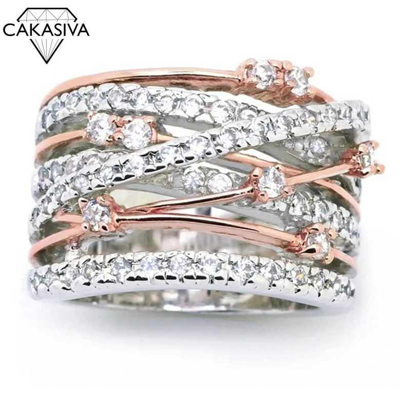 

Micro Set Zircon Ring Creative Women's Cross Ring Hand Polished