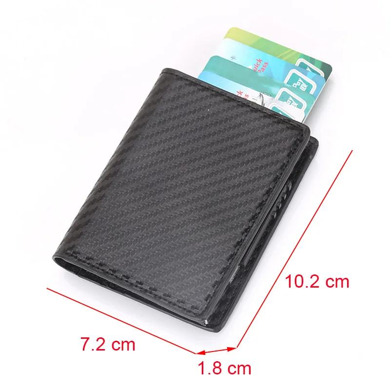 Кошелек мужской из углеродного волокна с Rfid защитой|Держатели для карт и
