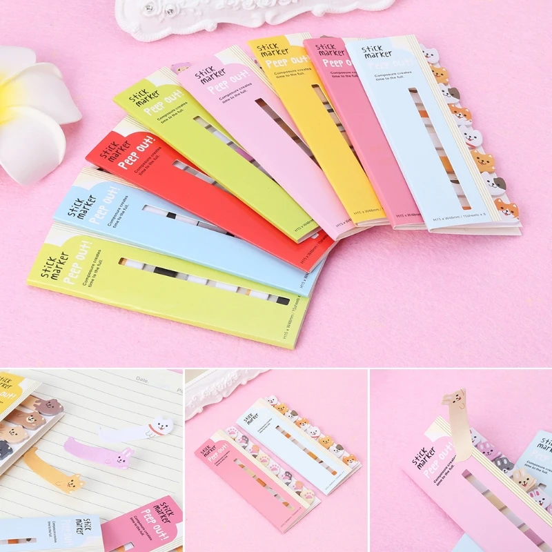 

Cartoon Animal Sticky Note Sticker Memo Pads Bookmark Message Stationery 53CC