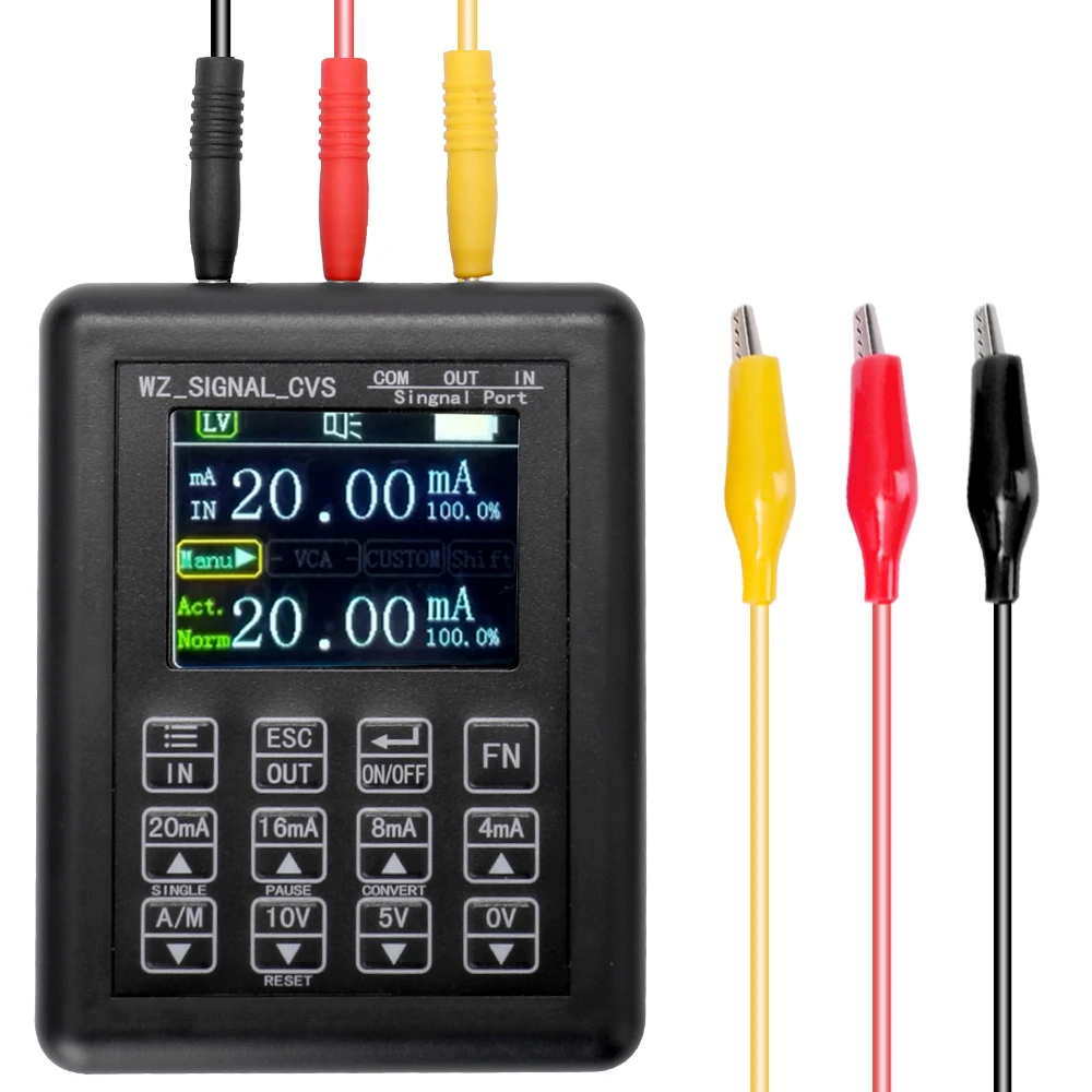

High Precise Adjustable Signal Generator Current Voltage Analog Simulator 4-20mA Signal Generator Sources Function Generator