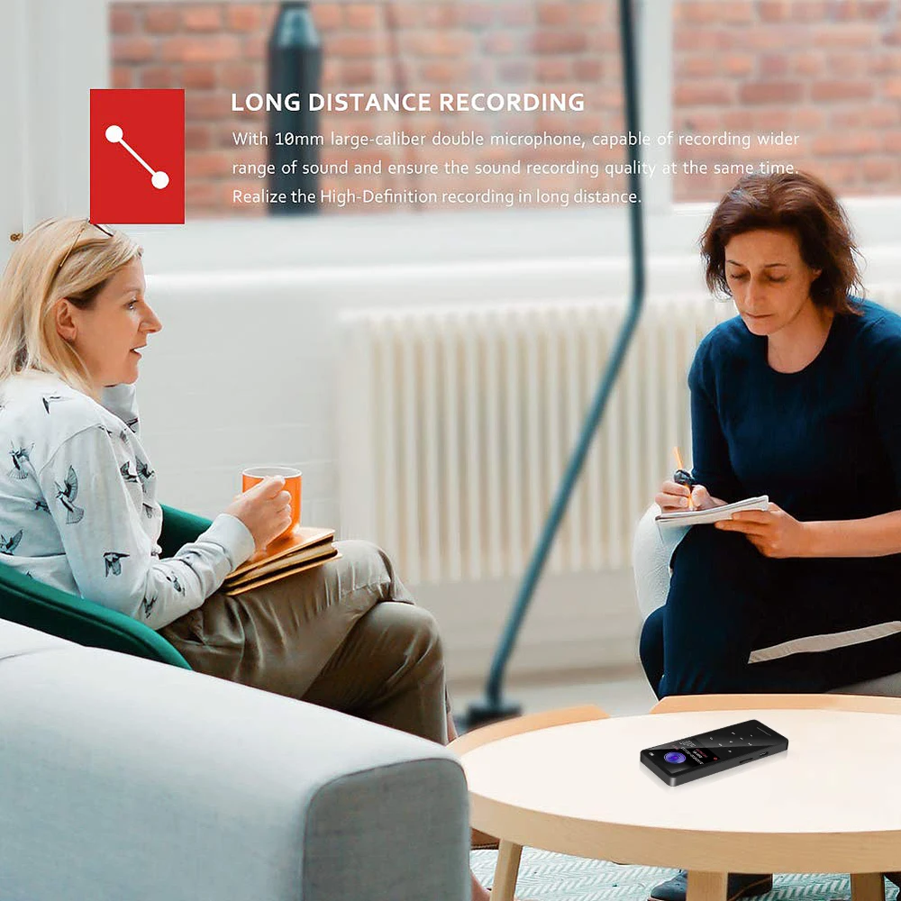 Переносной диктофон Цифровой без потерь HiFi музыкальный плеер аудио 8 ...