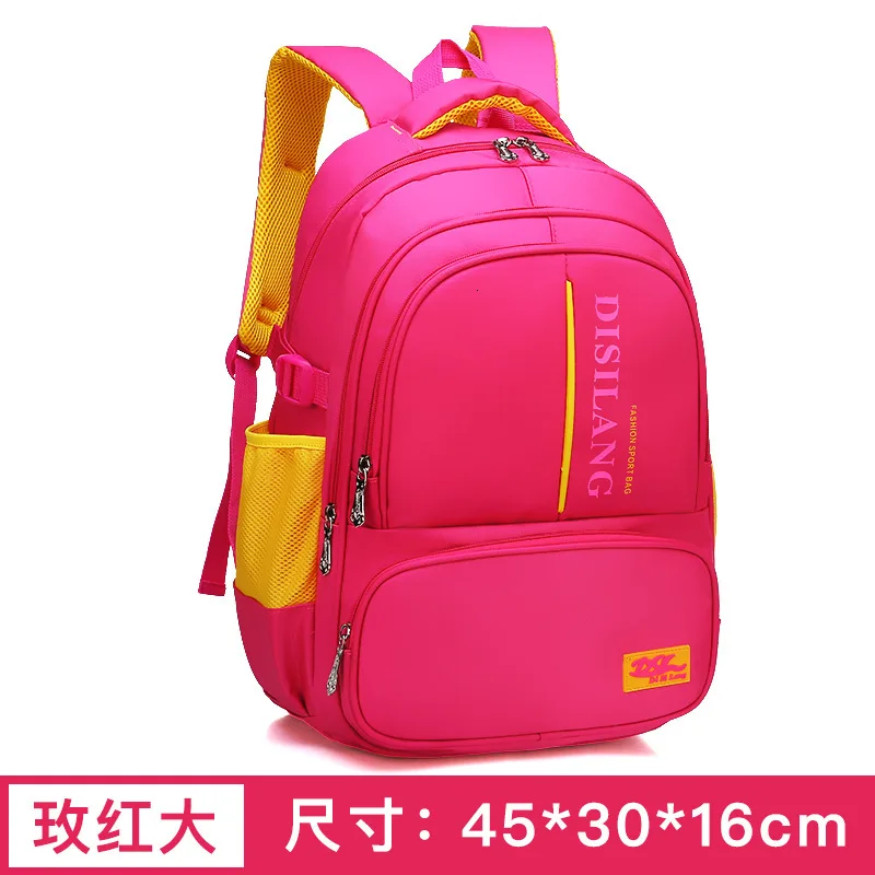 kids School bags Orthopedic Backpack schoolbags Children Children travel backpack school Backpack Boys Girls Casual Rucksack - Цвет: large red