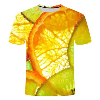 

2020 Summer New Men's And Women's T-shirt 3d Printing Fruit Men's T-shirt Fashion Casual Round Neck Short Sleeve T-shirt Hot