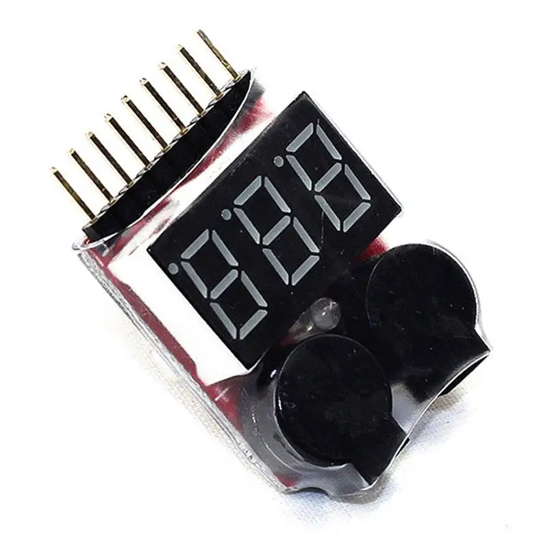 

RC Buzzer 1-8S Lipo Alarm Warner Schutz Checker Voltage LED Tester Buzzer S9J4