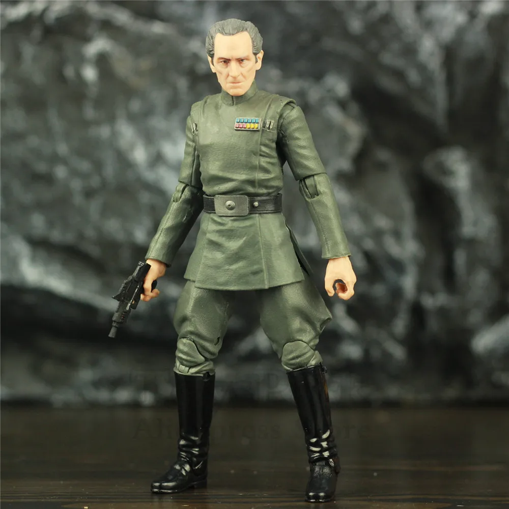 SW Grand Moff Tarkin 6 &quotфигурка Оригинальная Черная Серия коллекционные игрушки