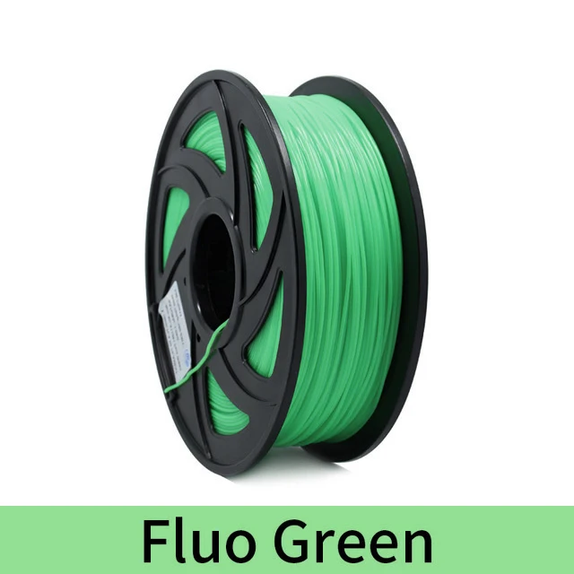Fluorescent Green 3d принтер 1 кг 1,75 мм PLA нити печатные материалы красочные для 3d принтер Экструдер ручка Радуга пластиковые аксессуары красный серый - Цвет: Fluorescent Green