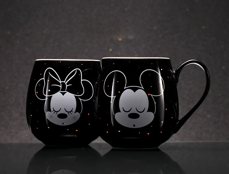 Disney креативная чашка с водой Микки Минни мультфильм керамическая чашка, кофейная чашка модные парные чашки милые кружки кофейная кружка чашки и кружки