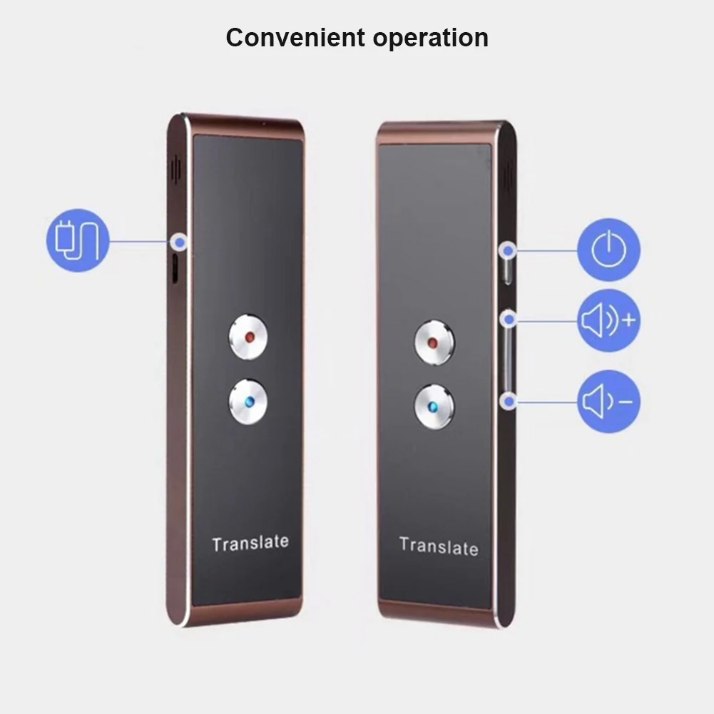 

Smart Voice Speech Translator Two-Way Real Time 30 Language Translation for Travelling Meeting New OC-shipping