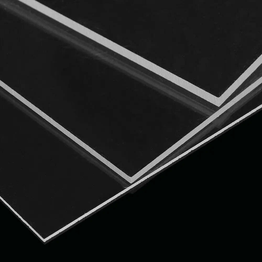 

200x200mm Sheet Polymethyl Clear Plexiglass Organic Glass Methacrylate Acrylic Board DIY House number Home Decoration