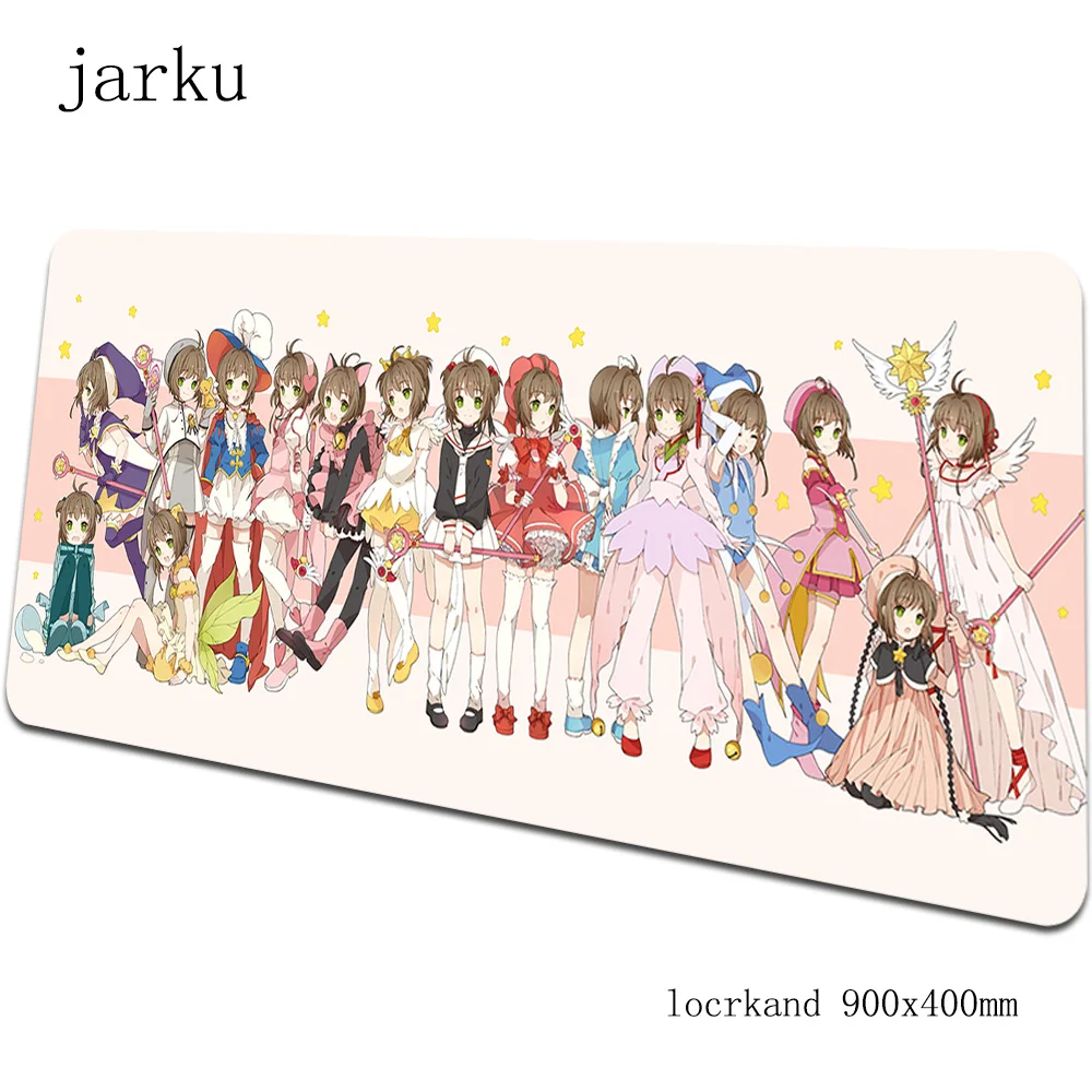 Коврик для мыши Cardcaptor Sakura милый игровой коврик 900x400 мм аксессуары домашнего