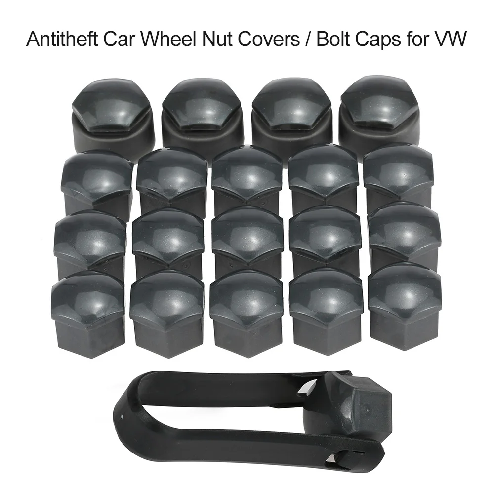 

KKmoon Set of 16+4pcs Universal 17mm Car Wheel Nut Bolt Covers Locking Caps
