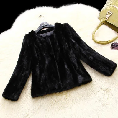 

2020 Women Short Autumn and Winter Mink Fur Coat H5