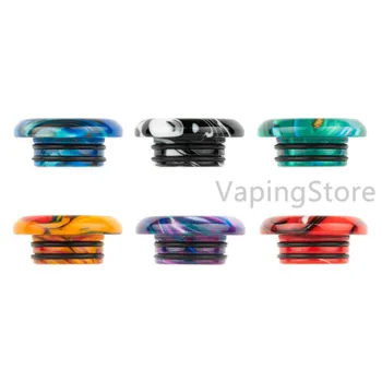 

810 Resin Low Profile Drip Tip Wide Bore Short Mouthpiece For FreeMax TWISTER 80W FireLuke 2/Eleaf Ello POPTank/uforce T1 T2