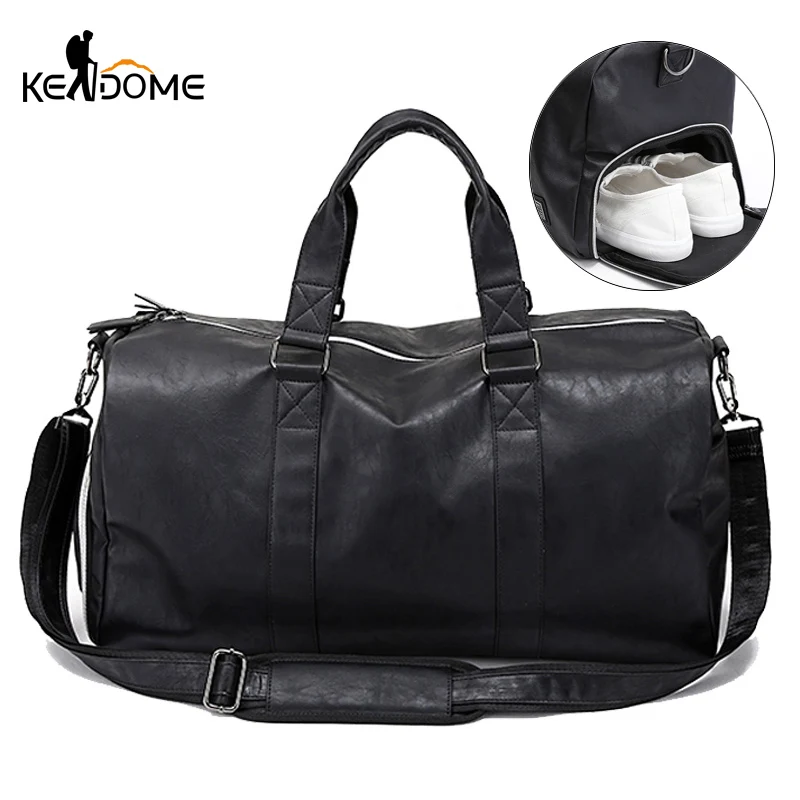 Для мужчин Gym Bag кожа спортивные сумки большой мужской Training сумка для обувь спортивные женские путешествия чемодан плеча Tas Sac De Спорт XA74D