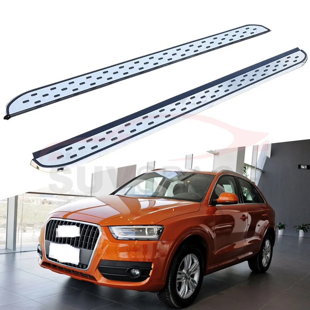 Боковой Шаг подходит для Audi Q3 2013- Беговая плата nerf бар 2 шт. левый и правый алюминиевый боковой шаг боковая педаль
