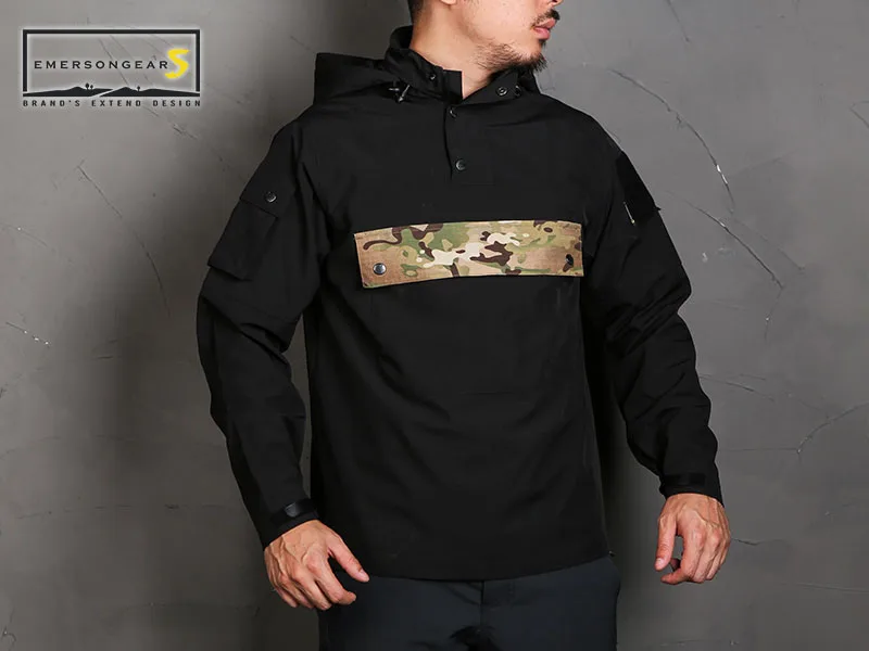 Emersongear Мужская Дамская Толстовка с капюшоном водонепроницаемая ветровка