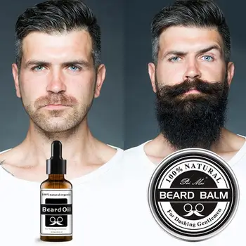 

Beard Growth Set Natural Smooth Beard Balm Growth Beard Oil Organic Mustache Styling Tool