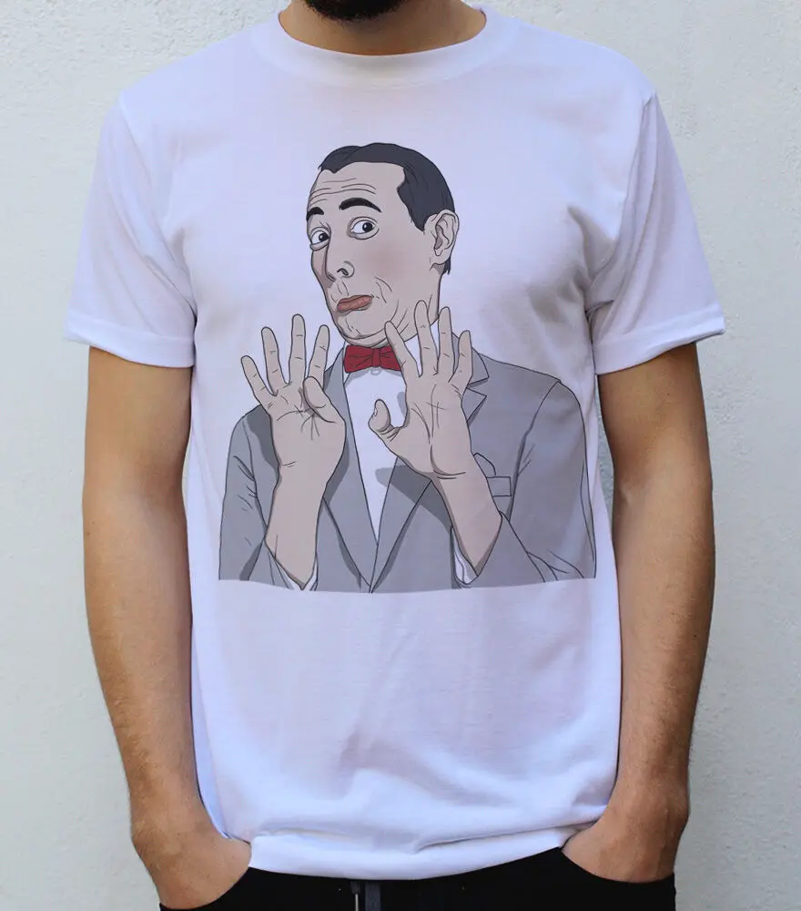 

Pee Wee Herman T-Shirt Design Short Sleeve Tee Shirt Free Shipping cheap wholesale