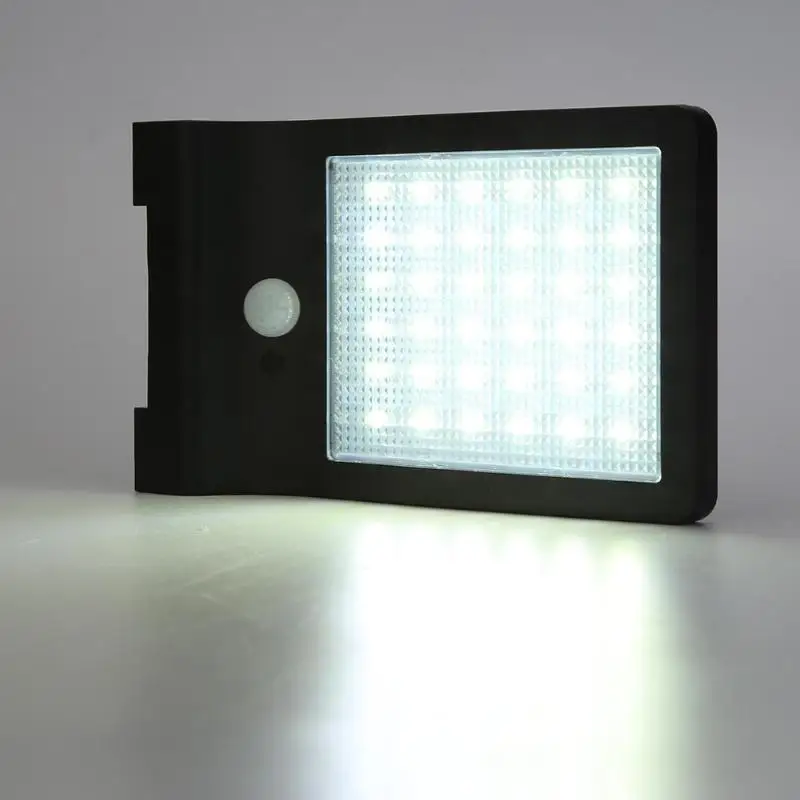 36LED 2835 высокая яркость бисера IP65 Водонепроницаемый солнечный светильник Инфракрасный Датчик Открытый 2,5 Вт Солнечный Ppanel сад Уличный настенный светильник