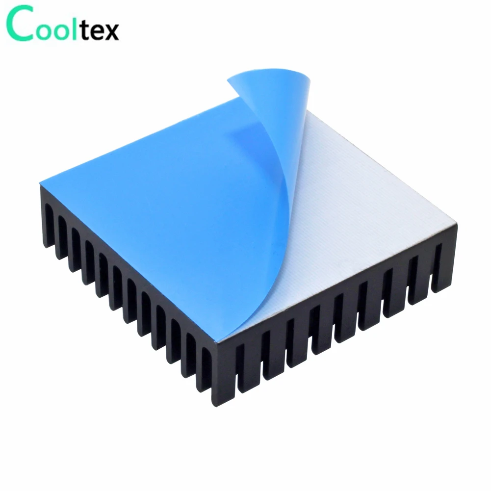 Dissipador de Alumínio para Chip Eletrônico ic Led Dissipador de Calor Radiador Refrigerador Tap Condutiva Térmica Pcs 40x40x11 mm - Imagem 2