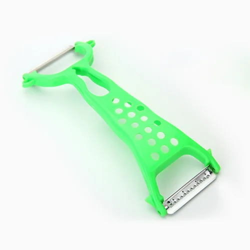 Зеленый Kitchen Tool Fruit Slicer Apple Peel Blade Vegetables Grater Double Head Peeler Carrot Julienne Cucumber Cutter Potato Shredder - Цвет: Зеленый
