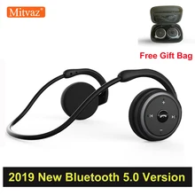 Новые Mitvaz A6(обновленная версия AX-698) Bluetooth 5,0 спортивные наушники для бега портативные беспроводные наушники