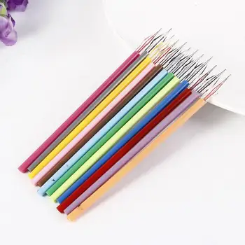 

12 Colors/Set Diamond Gel Pen Refills Candy Color Fineliner Gel Set Caneta For Student School Kawaii Pen Stationery Supplie V2I8