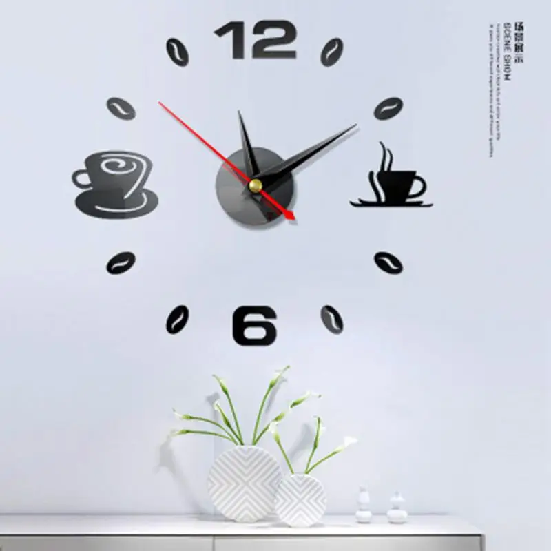 Креативные 3D часы сделай сам акриловые бесшумные внутренние дизайнерские