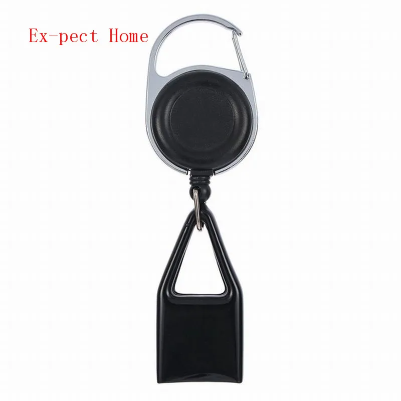 

100pcs Lighter Leash Safe Stash Clip Retractable Keychain Smile Face Lighter Holder,Color and Pattern Send Randomly