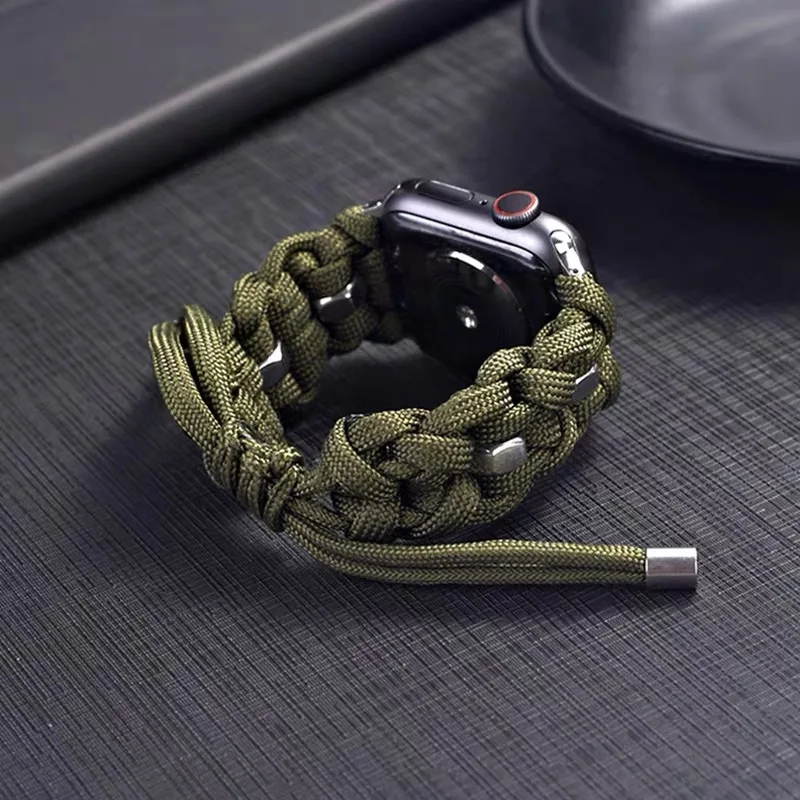 Ремешок Etsy для Apple Watch 38 мм 40 42 44 веревочный Браслет iWatch Series 1 2 3 4 5 браслет наручных