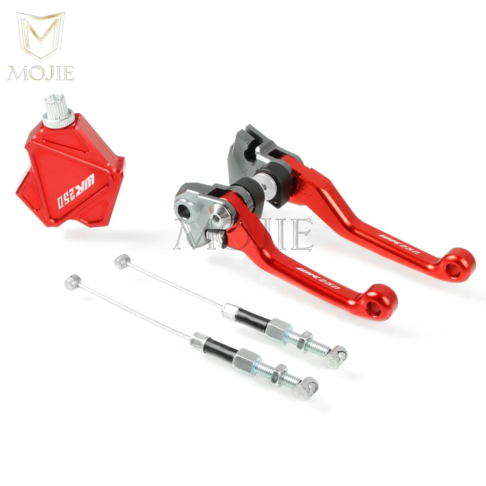 For YAMAHA WR250Z WR250R WR250X WR250F WR 250Z 250R 250 X F Motocross CNC Pivot Brake Stunt Clutch Lever Easy Pull Cable System