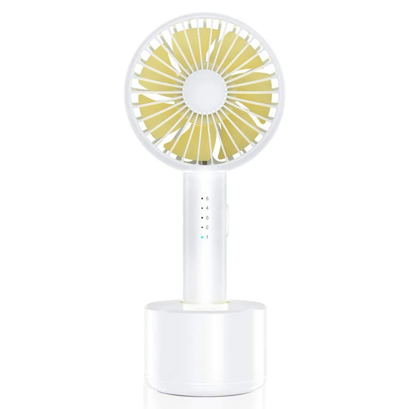 

Handheld Fan, Mini Rotate Personal Portable Desk Table Fan With Usb Rechargeable Battery Operated Electric Fan For Traveling Off